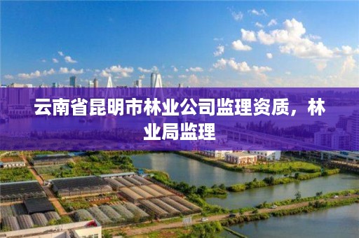 云南省昆明市林业公司监理资质，林业局监理