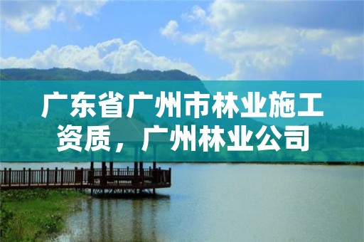 广东省广州市林业施工资质，广州林业公司
