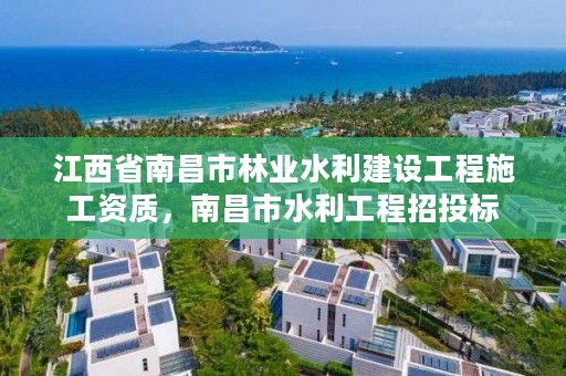 江西省南昌市林业水利建设工程施工资质，南昌市水利工程招投标