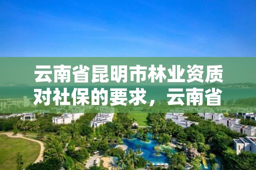 云南省昆明市林业资质对社保的要求，云南省林业工程师申报条件