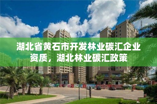 湖北省黄石市开发林业碳汇企业资质，湖北林业碳汇政策
