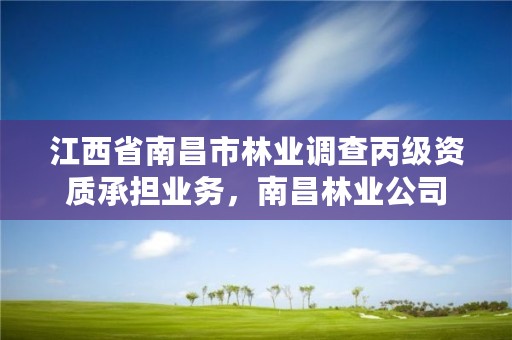 江西省南昌市林业调查丙级资质承担业务，南昌林业公司