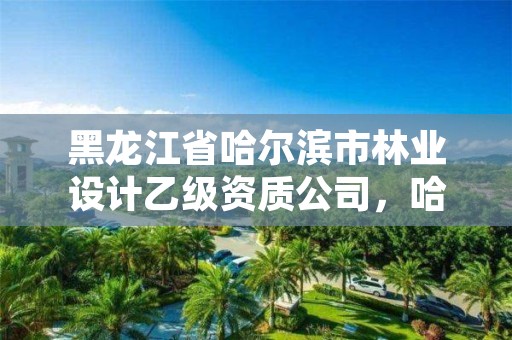 黑龙江省哈尔滨市林业设计乙级资质公司,哈尔滨林业研究院