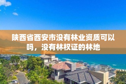 陕西省西安市没有林业资质可以吗，没有林权证的林地