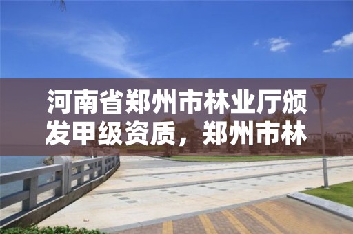 河南省郑州市林业厅颁发甲级资质，郑州市林业局2020年林业产业项目