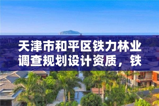 天津市和平区铁力林业调查规划设计资质，铁力林业局体育馆电话