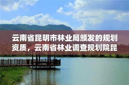 云南省昆明市林业局颁发的规划资质，云南省林业调查规划院昆明分院
