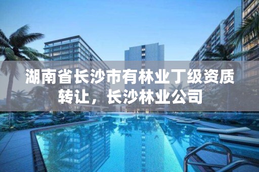 湖南省长沙市有林业丁级资质转让，长沙林业公司