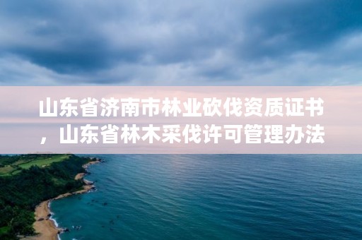 山东省济南市林业砍伐资质证书，山东省林木采伐许可管理办法