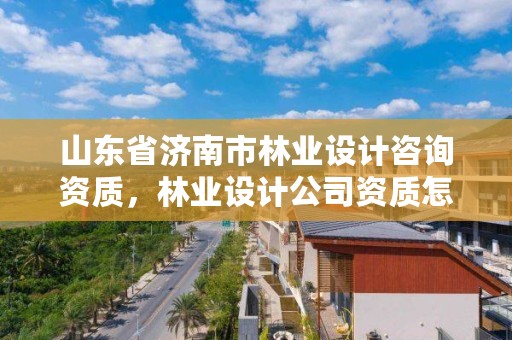 山东省济南市林业设计咨询资质，林业设计公司资质怎么办