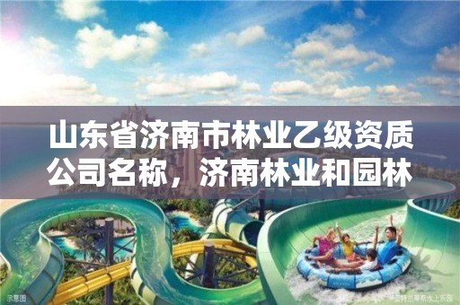 山东省济南市林业乙级资质公司名称，济南林业和园林绿化局官网