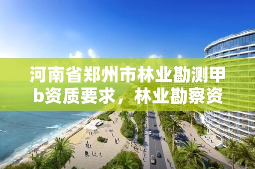 河南省郑州市林业勘测甲b资质要求，林业勘察资质在哪里申请