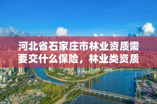 河北省石家庄市林业资质需要交什么保险，林业类资质