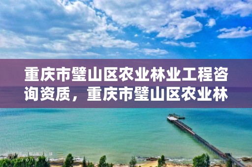 重庆市璧山区农业林业工程咨询资质，重庆市璧山区农业林业工程咨询资质公司