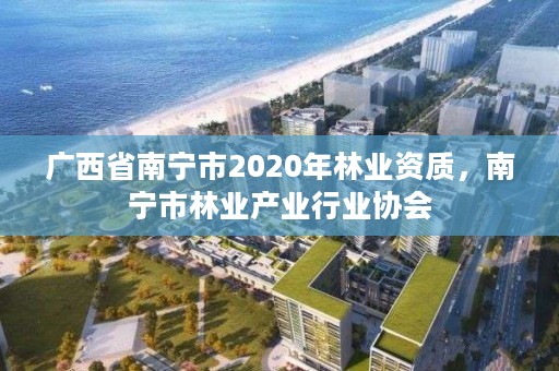 广西省南宁市2020年林业资质，南宁市林业产业行业协会