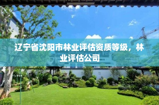 辽宁省沈阳市林业评估资质等级,林业评估公司