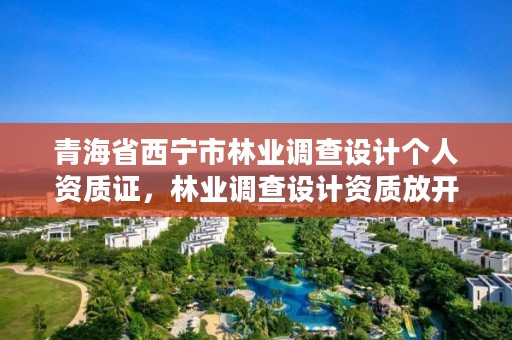 青海省西宁市林业调查设计个人资质证，林业调查设计资质放开