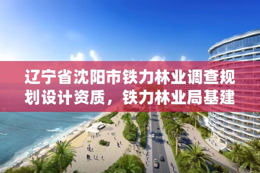 辽宁省沈阳市铁力林业调查规划设计资质，铁力林业局基建科