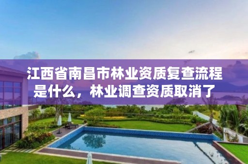 江西省南昌市林业资质复查流程是什么，林业调查资质取消了
