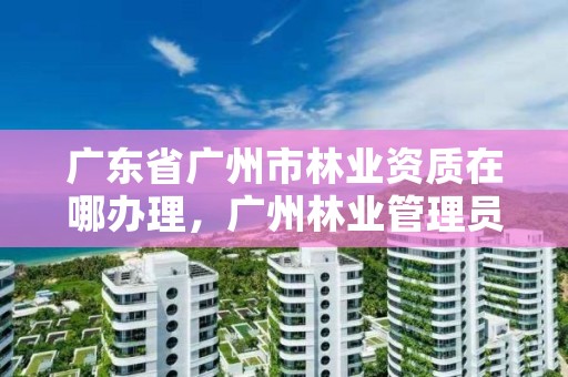 广东省广州市林业资质在哪办理，广州林业管理员