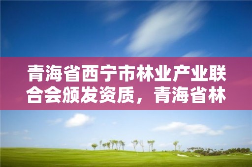 青海省西宁市林业产业联合会颁发资质,青海省林业投资