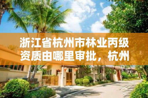 浙江省杭州市林业丙级资质由哪里审批，杭州林业工程师