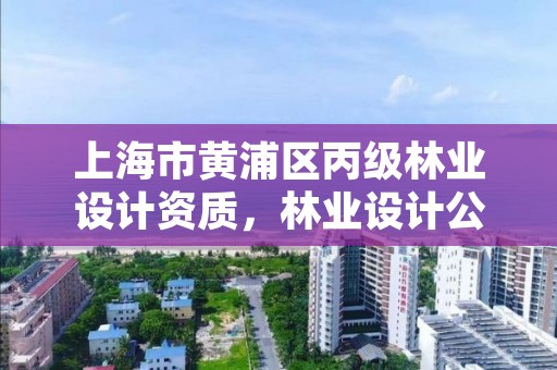 上海市黄浦区丙级林业设计资质，林业设计公司资质怎么办