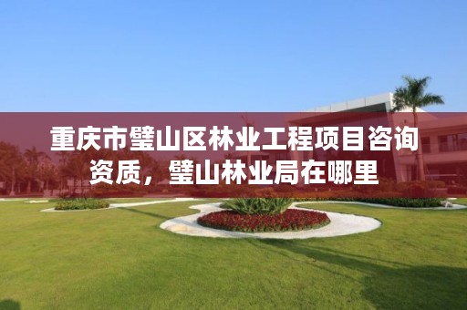 重庆市璧山区林业工程项目咨询资质，璧山林业局在哪里