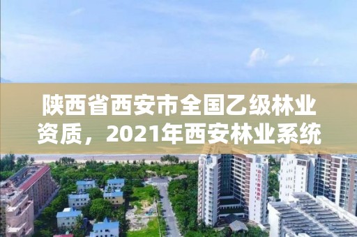 陕西省西安市全国乙级林业资质,2021年西安林业系统招聘