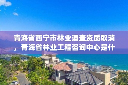 青海省西宁市林业调查资质取消，青海省林业工程咨询中心是什么性质的单位