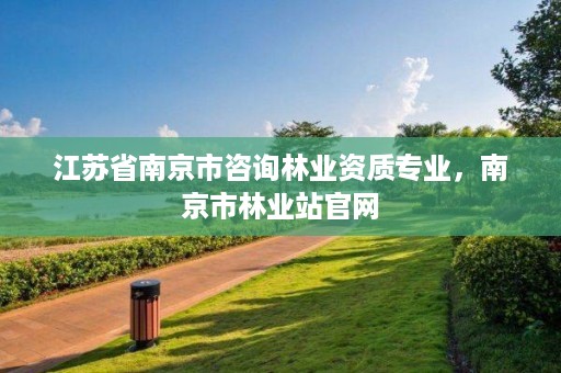 江苏省南京市咨询林业资质专业,南京市林业站官网