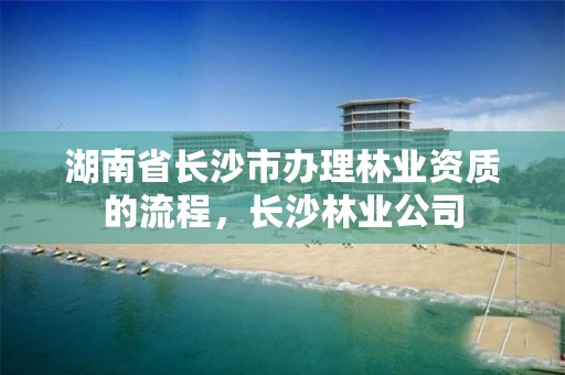 湖南省长沙市办理林业资质的流程，长沙林业公司