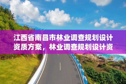 江西省南昌市林业调查规划设计资质方案,林业调查规划设计资质证书怎么办