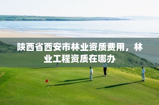 陕西省西安市林业资质费用,林业工程资质在哪办