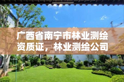 广西省南宁市林业测绘资质证，林业测绘公司