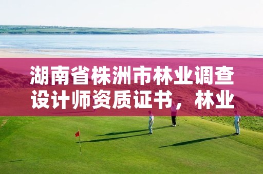 湖南省株洲市林业调查设计师资质证书，林业调查设计规划资质证书