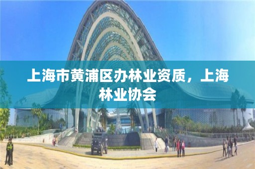 上海市黄浦区办林业资质，上海林业协会