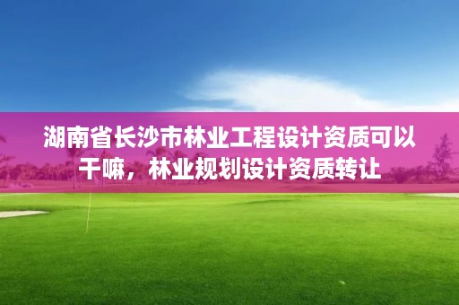 详细阅读:湖南省长沙市林业工程设计资质可以干嘛,林业规划设计资质转让 湖南省长沙市林业工程设计资质可以干嘛,林业规划设计资质转让