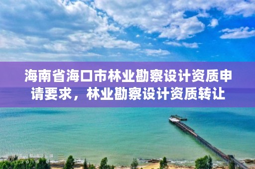 海南省海口市林业勘察设计资质申请要求，林业勘察设计资质转让