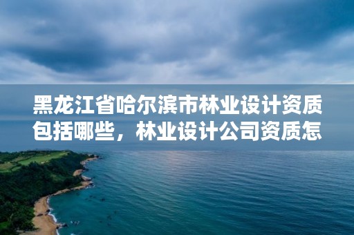详细阅读:黑龙江省哈尔滨市林业设计资质包括哪些,林业设计公司资质怎么办 黑龙江省哈尔滨市林业设计资质包括哪些,林业设计公司资质怎么办