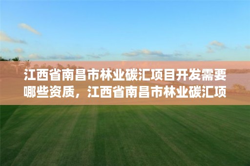 江西省南昌市林业碳汇项目开发需要哪些资质，江西省南昌市林业碳汇项目开发需要哪些资质和资质