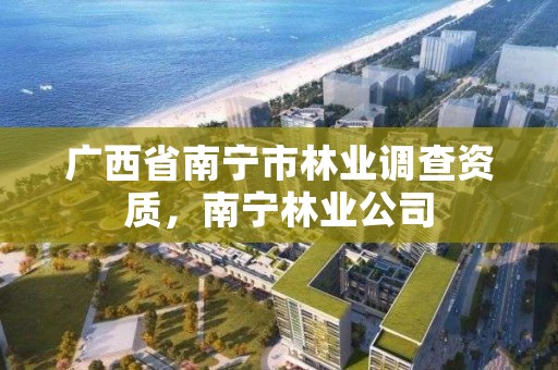 广西省南宁市林业调查资质,南宁林业公司