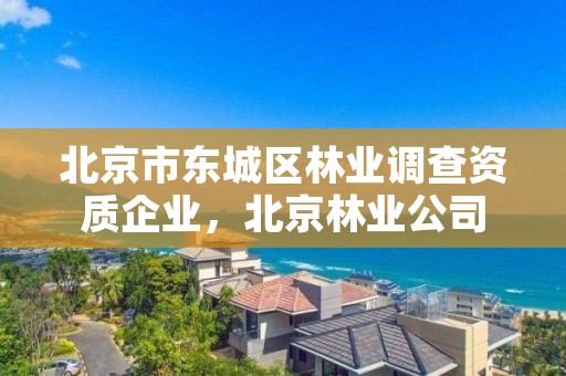 北京市东城区林业调查资质企业，北京林业公司