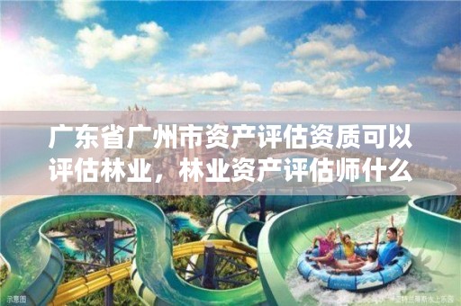 广东省广州市资产评估资质可以评估林业,林业资产评估师什么考