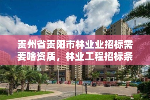 贵州省贵阳市林业业招标需要啥资质,林业工程招标条件设置