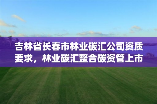 吉林省长春市林业碳汇公司资质要求，林业碳汇整合碳资管上市公司