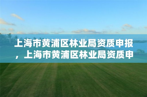 上海市黄浦区林业局资质申报，上海市黄浦区林业局资质申报中心电话