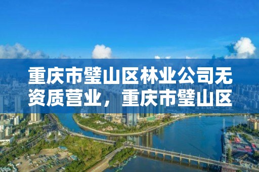 重庆市璧山区林业公司无资质营业，重庆市璧山区林业公司无资质营业执照办理