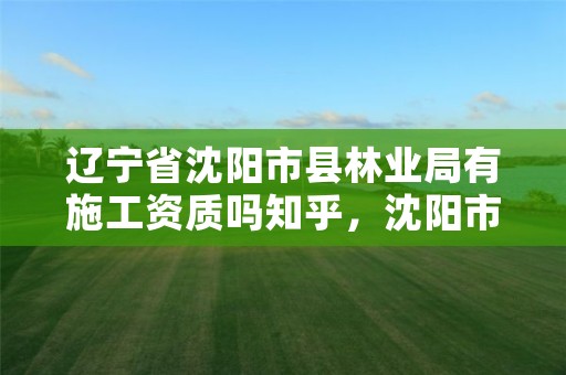 辽宁省沈阳市县林业局有施工资质吗知乎，沈阳市林业局官网