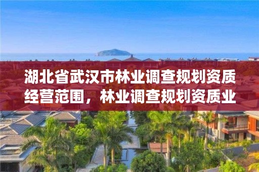 湖北省武汉市林业调查规划资质经营范围，林业调查规划资质业务范围